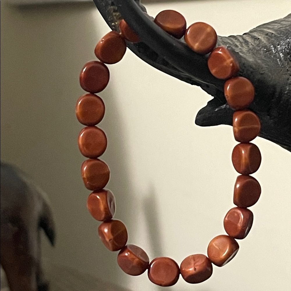 Red Jasper Beaded Bracelet